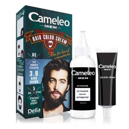 Delia Cameleo Men Farba do włosów i brody 3.0 Ciemny brąz